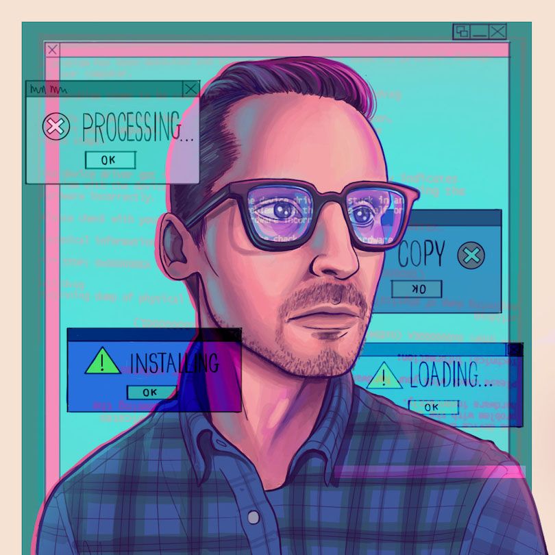 A digital picture of the author, Jeremy